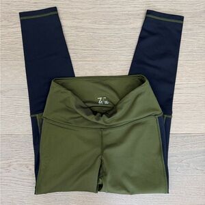 Zella Forest Green Leggings and Top